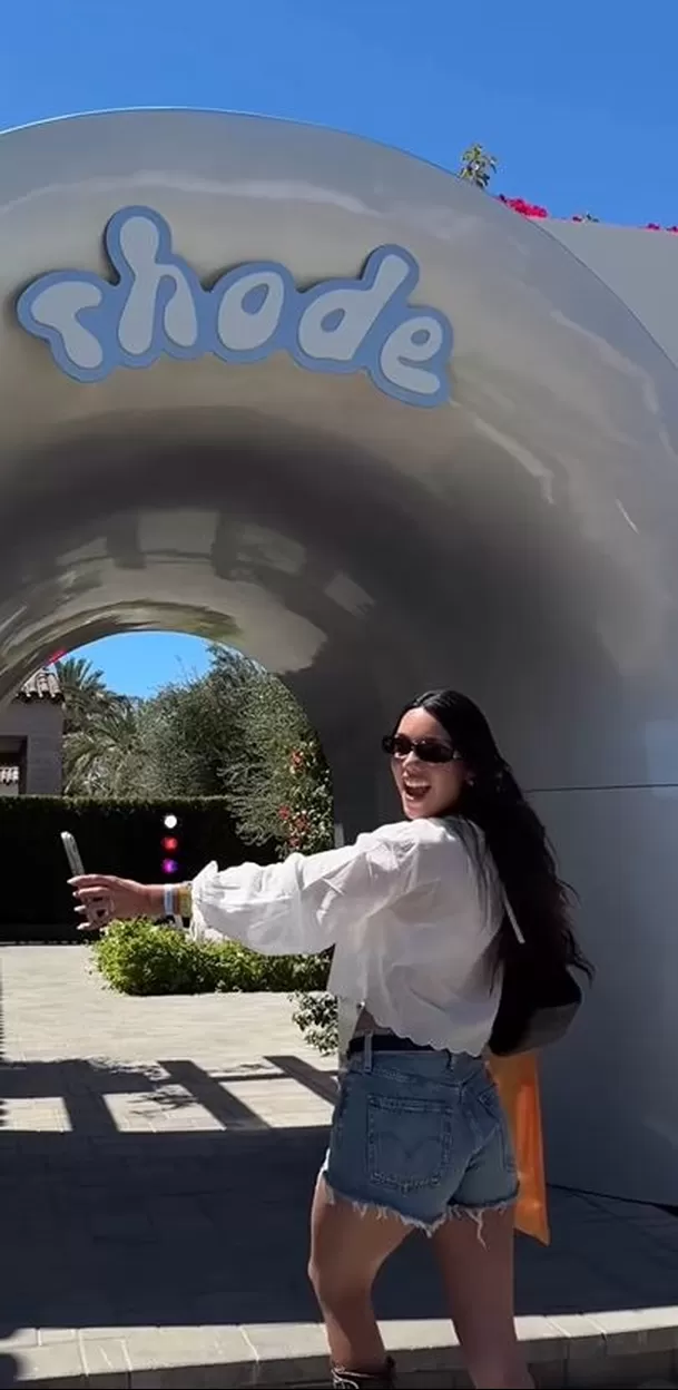Mafer Neyra compartió detalles de su experiencia en el exclusivo evento de Rhode, la marca fundada por Hailey Bieber. Foto: Instagram