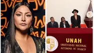Magaly Solier reaparece y es homenajeada en universidad de Huanta