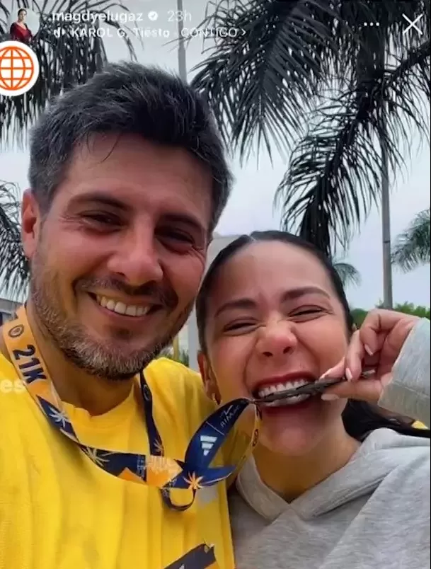 Magdyel Ugaz no quiso revelar la identidad de su actual pareja/Instagram Magdyel Ugaz no quiso revelar la identidad de su actual pareja/Instagram