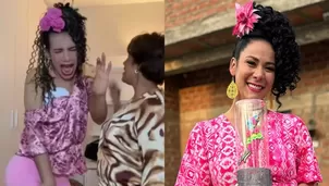 Valentino Palacios dejó a todos boquiabiertos en TikTok al transformarse en la icónica Teresita Collazos de Al fondo hay sitio.Video: TikTok