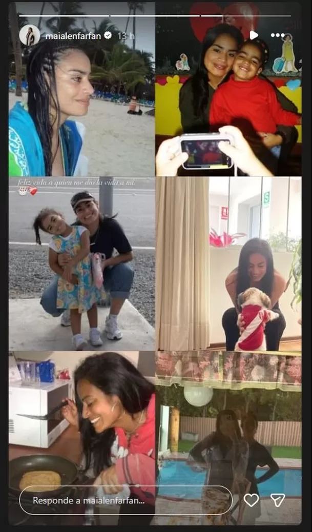 Maialen Farfán sorprendió al compartir una serie de fotografías de su infancia junto a su mamá, Mercedes Carrasco, para dedicarle un especial saludo por su cumpleaños. La joven acompañó las imágenes con una emotiva frase que resumió el importante vínculo que las une. Foto: Instagram @maialenfarfan