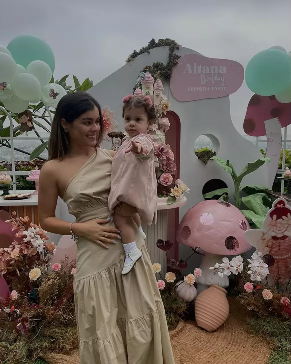 Majo Parodi y Flavio Quincot festejaron el primer año de su hija Aitana 