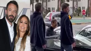 Ben Affleck tira la puerta del auto de Jennifer Lopez /  @KleiverArcaya