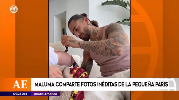 Maluma es blanco de duras críticas por rapar a su bebé de cuatro meses