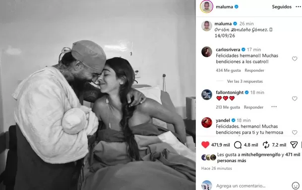 Maluma se convierte en padre por segunda vez / IG: @maluma