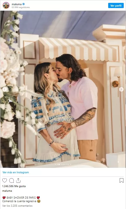 Maluma y su novia Susana Gómez. Fotos: Instagram