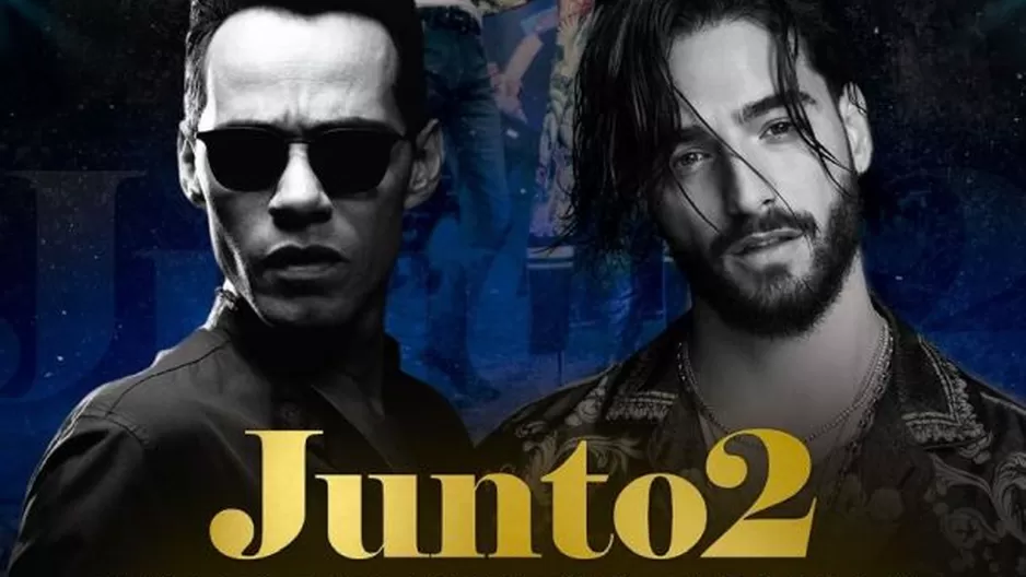 Maluma y Marc Anthony en Lima