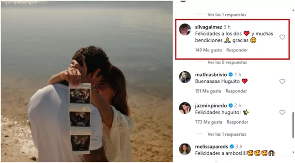 Mamá de Hugo felicitó a la pareja tras noticia del embarazo/ Captura Instagram Mamá de Hugo felicitó a la pareja tras noticia del embarazo/ Captura Instagram