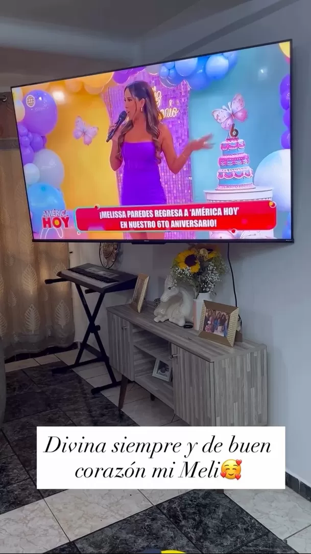 La reacción de Celia Rodríguez, madre de Melissa Paredes, a su regreso a 'América Hoy' / Captura 