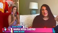 La señora María Rosa conversó con Alejandra desde Miami en pleno programa 