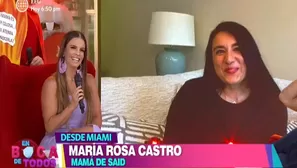 La señora María Rosa conversó con Alejandra desde Miami en pleno programa 