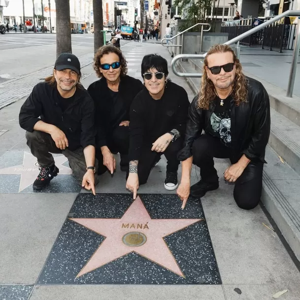 Maná recibió su estrella en el Paseo de la Fama de Hollywood en noviembre de 2025 / IG: @manaoficial Maná recibió su estrella en el Paseo de la Fama de Hollywood en noviembre de 2025 / IG: @manaoficial