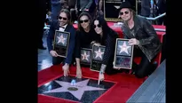 Maná recibió estrella en el Paseo de la Fama de Hollywood. Foto: EFE