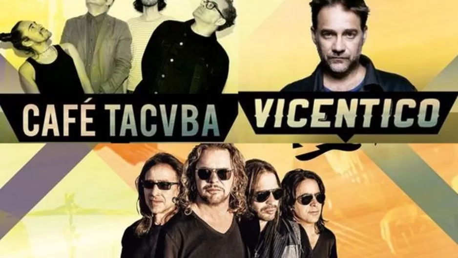 Maná, Vicentico y Café Tacuba se presentarán en Lima