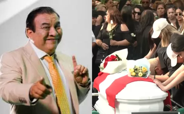 Los restos de Manolo Rojas recibieron cristiano sepultura en el cementerio Campo Fe de Huachipa / Canal N