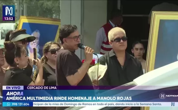 Ernesto Pimentel encabezó el homenaje a Manolo Rojas en América Televisión / Canal N