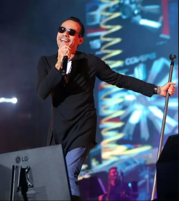 Marc Anthony se presentó en el estadio Beto Ávila en Cancún, México como parte de su gira 'Viviendo Tour'/Foto: Reporte24QR