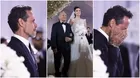 Marc Anthony rompió en llanto al ver a Nadia Ferreira vestida de blanco rumbo al altar