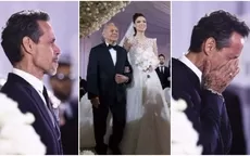 Marc Anthony rompió en llanto al ver a Nadia Ferreira vestida de blanco rumbo al altar - Noticias de los-chihuan