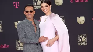 Marc Anthony. Nadia Ferreira. Premios Lo Nuestro. AFP