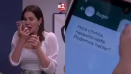 Marcela quedó impactada tras recibir misterioso mensaje