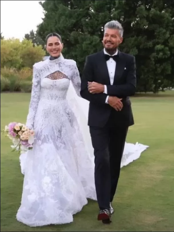 Marcello Tinelli en la boda de su hija. Fotos: Instagram