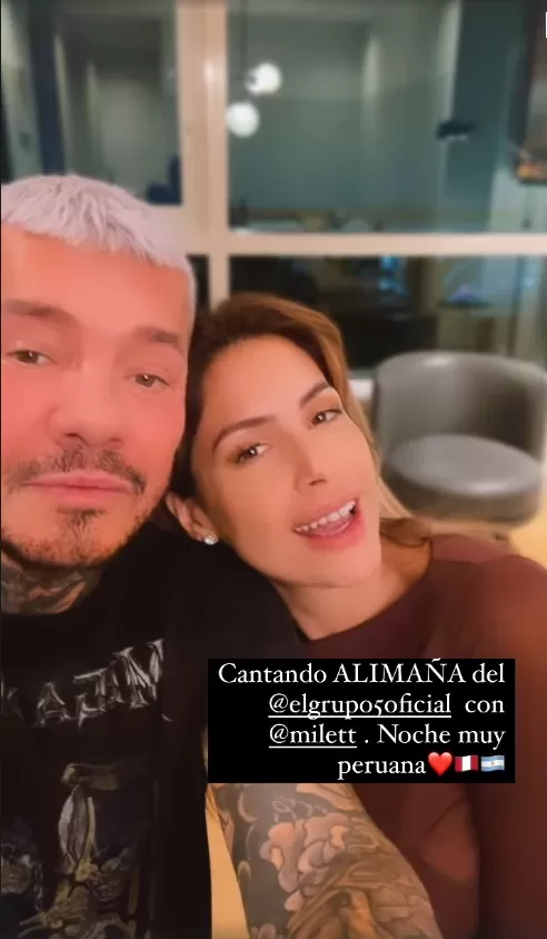 Marcelo Tinelli se lució junto a Milett Figueroa. Fuente: Instagram