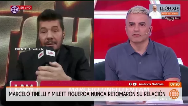 Marcelo Tinelli fue consultado por Milett Figueroa en LAM / América TV