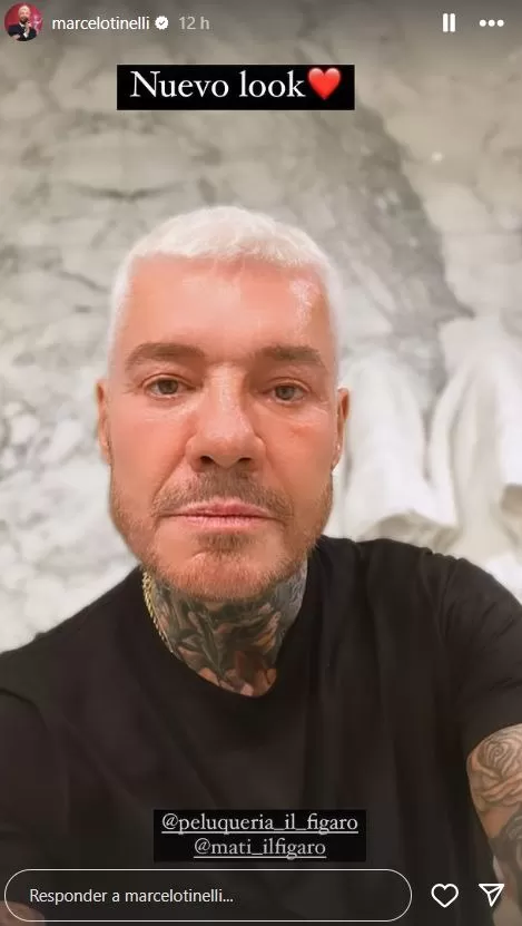 Marcelo Tinelli y su renovado look / Instagram