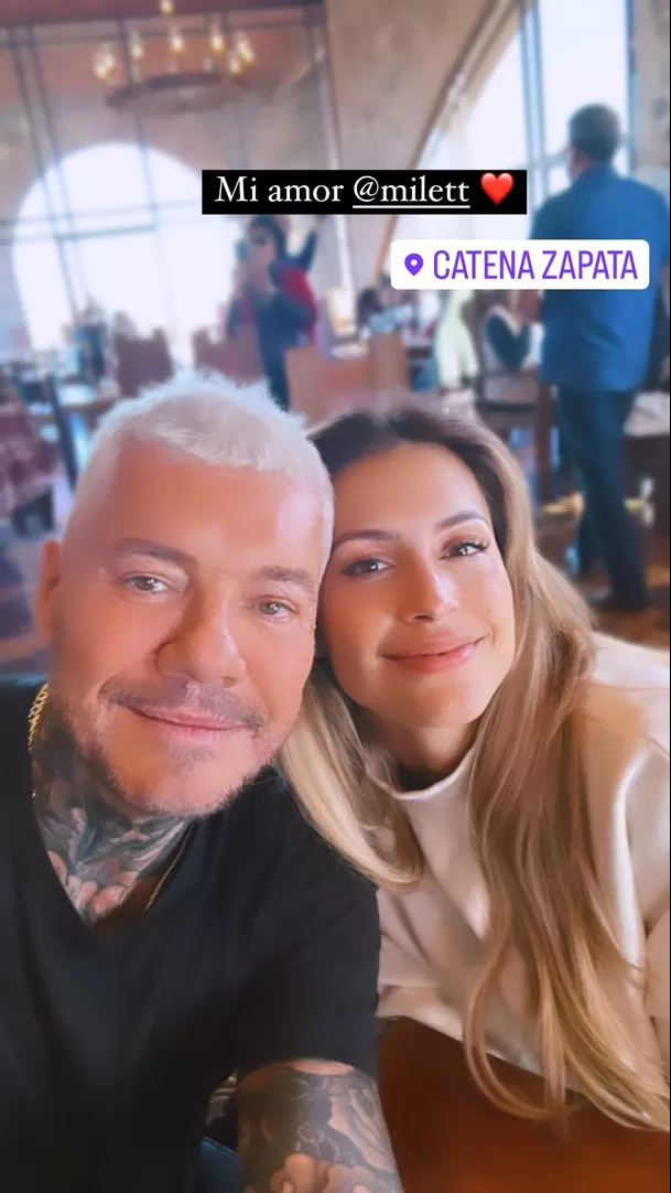 Marcelo Tinelli y Milett Figueroa viajaron juntos a Mendoza. Fuente: Instagram Marcelo Tinelli y Milett Figueroa viajaron juntos a Mendoza. Fuente: Instagram