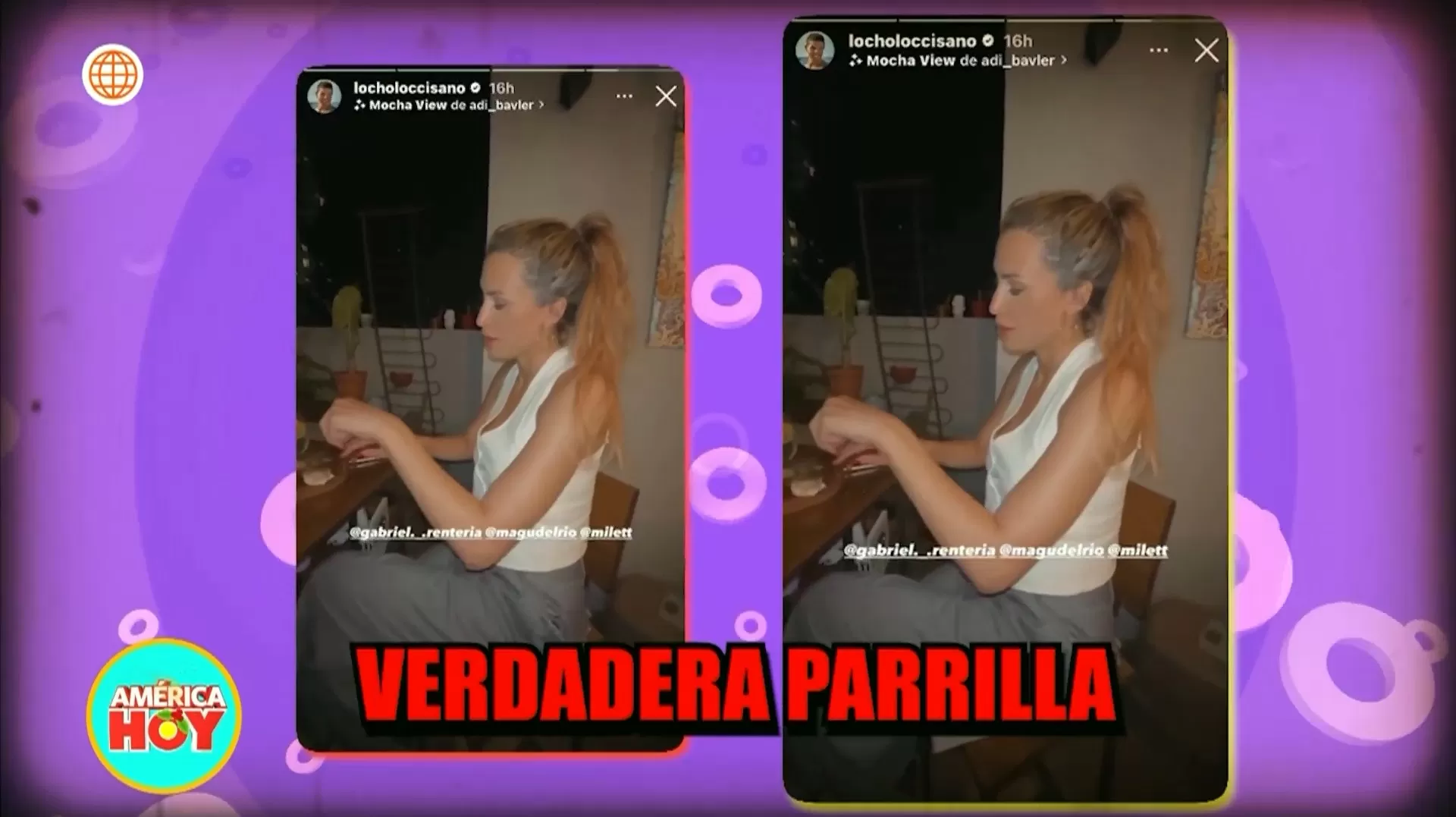 Milett Figueroa fue invitada a parrilla en la casa del comediante argentino Locho / Instagram