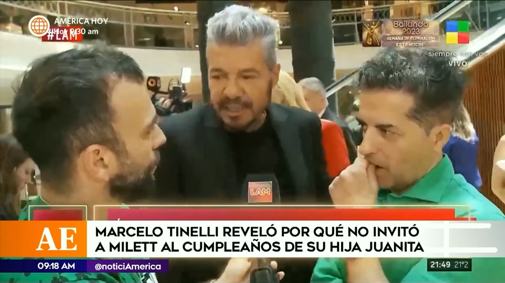 Marcelo Tinelli y Milett Figueroa podrían visitar Perú en febrero / Captura 