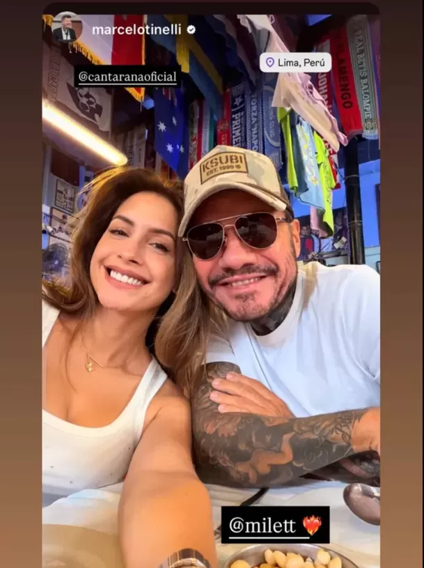 En agosto, Marcelo Tinelli llegó al Perú para reencontrarse con Milett Figueroa / IG: @marcelotinelli En agosto, Marcelo Tinelli llegó al Perú para reencontrarse con Milett Figueroa / IG: @marcelotinelli