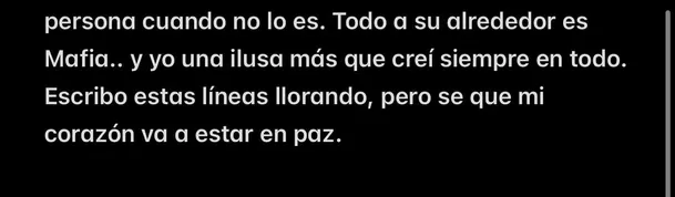 Palabras de Cande Lecce contra Marcelo Tinelli/Foto: Instagram