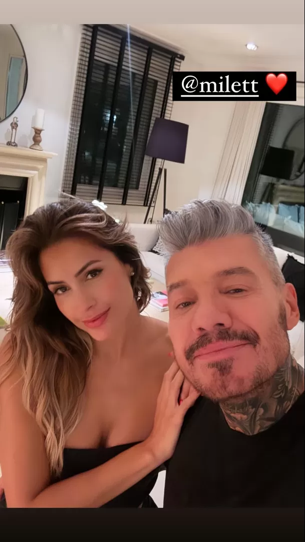 Tinelli subió foto con Milett | Instagram