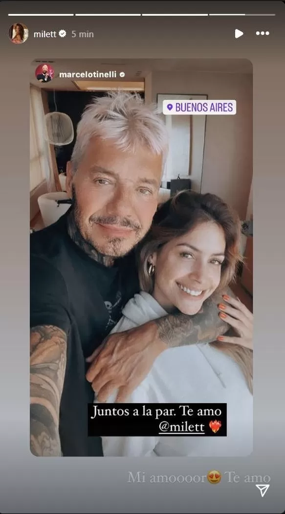 Mensaje de respuesta de Milett Figueroa al post de Marcelo Tinelli/Foto: Instagram