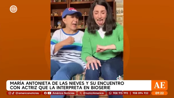 María Antonieta de las Nieves quedó satisfecha con el trabajo de Paola Montes de Oca en la bioserie de Chespirito / Instagram