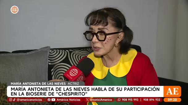 María Antonieta de las Nieves aseguró sentirse feliz con la serie 'Sin querer queriendo' / América Espectáculos