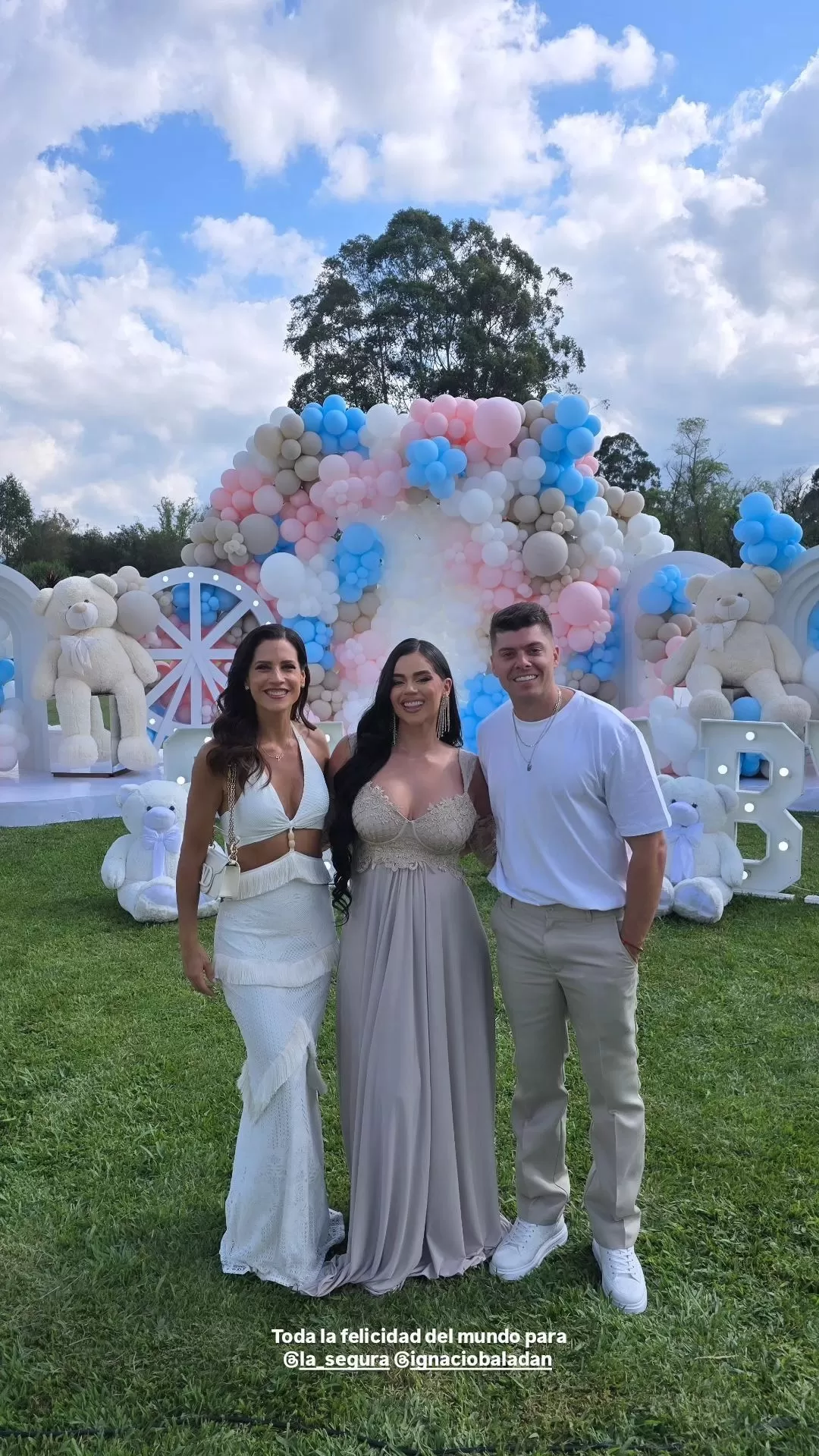 María Pía Copello se emocionó en el 'gender reveal' del bebé de Ignacio Baladán y Natalia Segura / Instagram