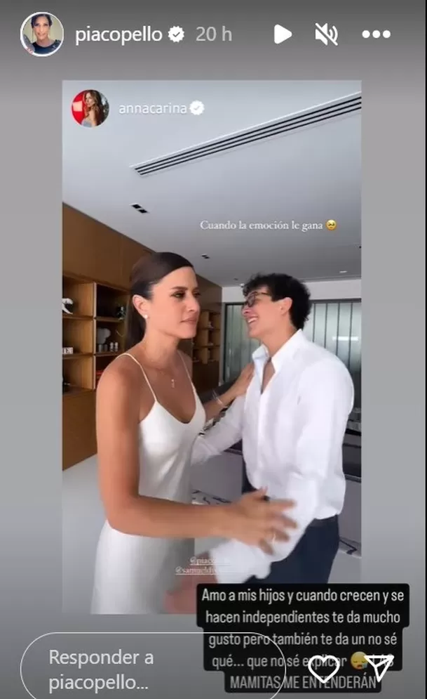 Mensaje de María Pía cuando se emocionó al ver el importante momento de su hijo Samuel / Foto: Instagram