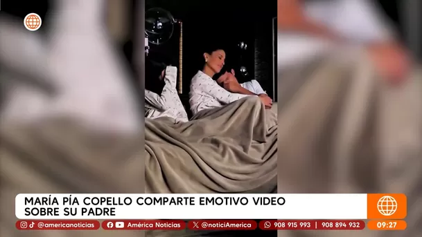 María Pía Copello y sus hijos se conmovieron con video por el Día del padre / Captura