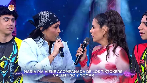 María Pía Copello regresó a Esto es Guerra y se enfrentó a Katia Palma. Fuente: AméricaTV