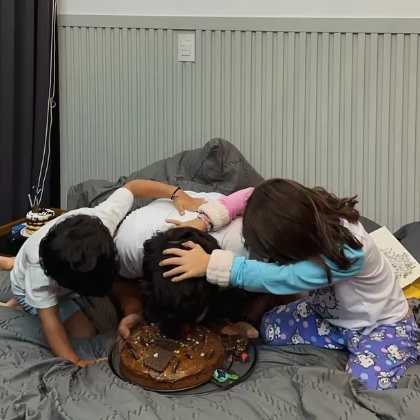 Mario Hart recibe adorable sorpresa de cumpleaños por parte de sus hijos / Instagram