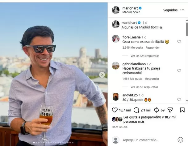 Desde el extranjero, el piloto sorprendió con publicaciones de Instagram. Video: Instagram @mariohart Desde el extranjero, el piloto sorprendió con publicaciones de Instagram. Video: Instagram @mariohart