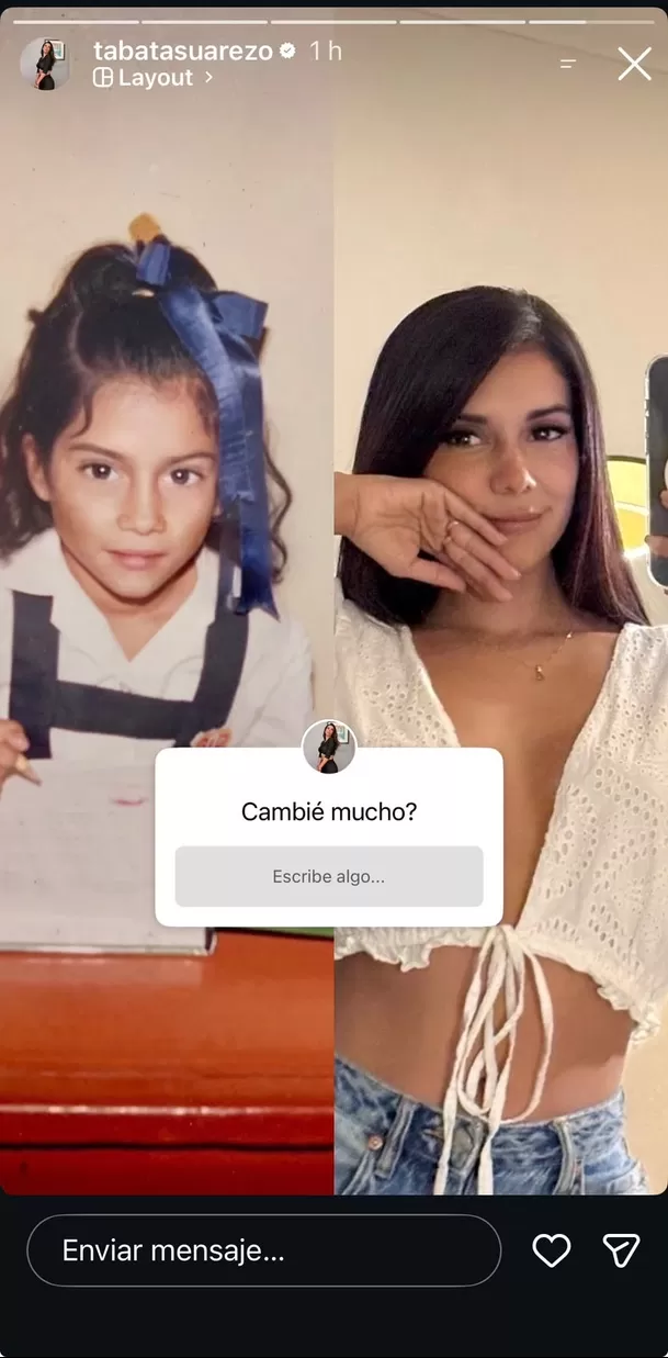 Así lucía Tabata Suárez cuando era niña / IG: @tabatasuarezo Así lucía Tabata Suárez cuando era niña / IG: @tabatasuarezo