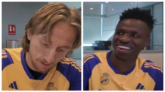 Luka Modric y Vinicius Junior conversaron con Mario Irivarren. Fuente: Instagram