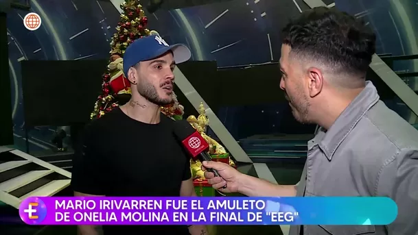 Mario Irivarren estuvo presente en la final de EEG para apoyar a Onelia Molina / Captura