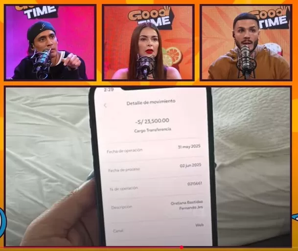 Mario Irivarren hizo público los nombres de las personas a quienes se les depositó el dinero. Fuente: Captura