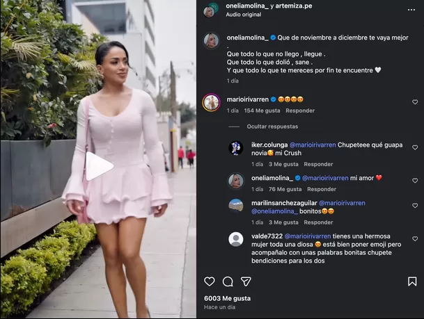 Onelia Molina deslumbró en reciente video en Instagram. 