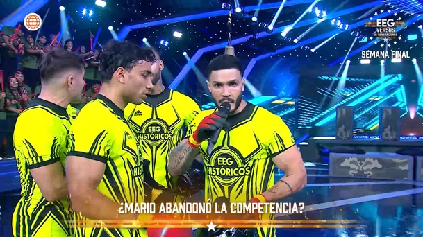 Mario Irivarren enfureció al terminar en el piso tras ser superado por Kevin. Fuente: AméricaTV